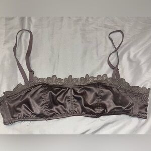 Aerie satin and lace bra, size XS